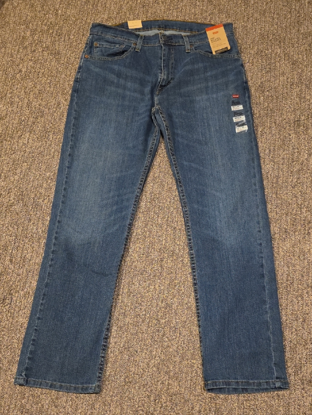 NWT Levi's 559 Relaxed Blue Straight Fit Jeans Size 33 X 30